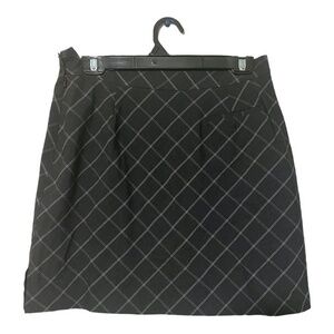 EP Pro Womens Golf Skort Grey Diagonal Plaid Academia Athletic Size 6